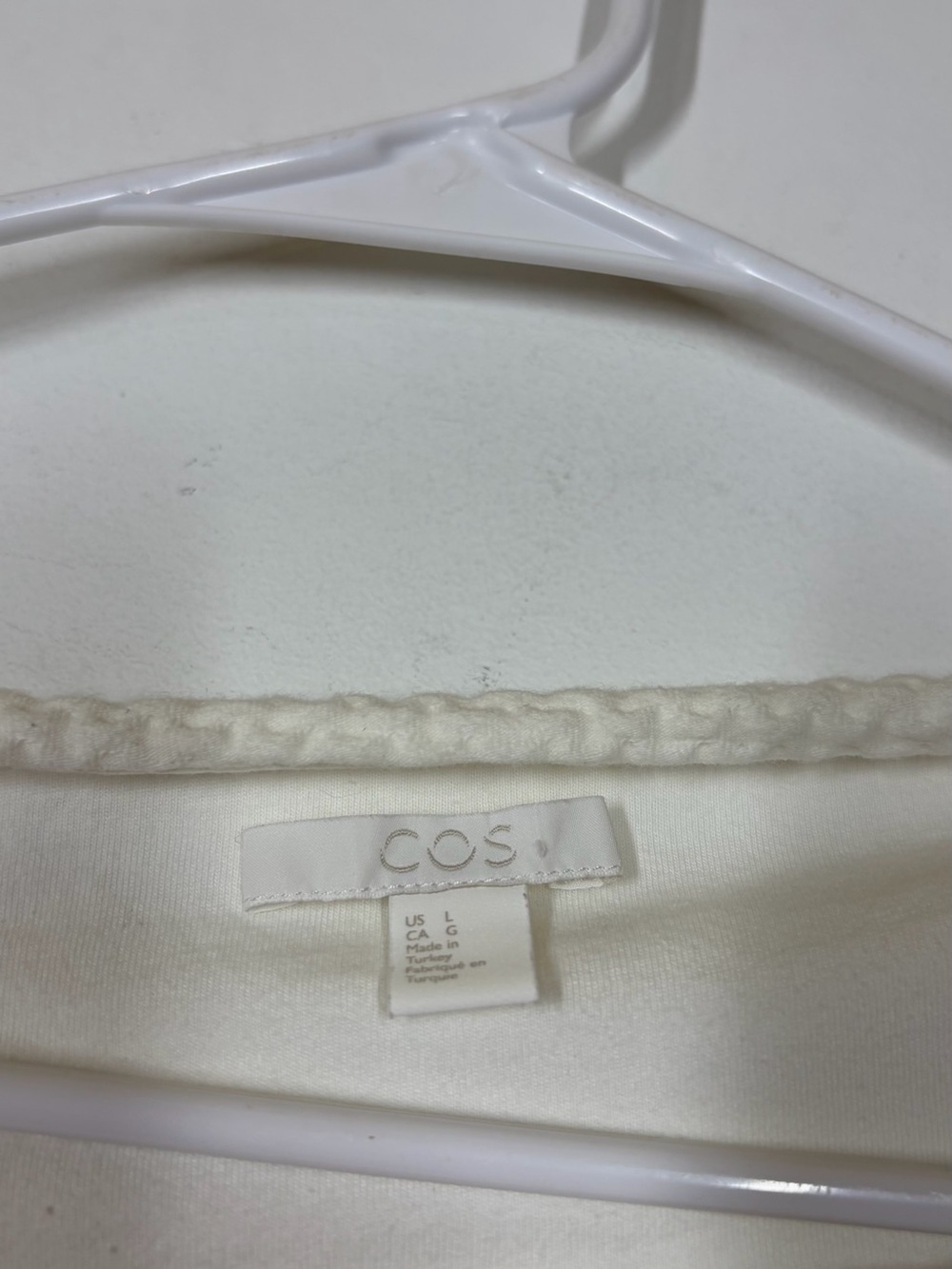 COS Textured Long Sleeve Top Size US Large - Picture 7 of 8